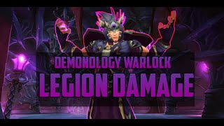 How Demonology Warlock Burst Damage  Legion PvP [upl. by Atsyrt913]