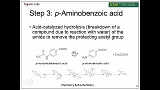 ParaAminobenzoic Acid PABA  CHEM 342L [upl. by Ivetts]