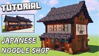 How To Build A Japanese Noodle Shop  Minecraft Tutorial [upl. by Frangos504]