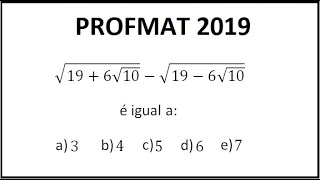 MAT BÁSICA  PROFMAT 2019 [upl. by Narah]