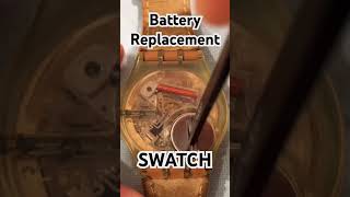 Swatch Watch Battery Replacement watchrepair swatch [upl. by Romain191]