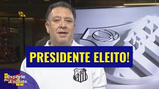 MARCELO TEIXEIRA É O NOVO PRESIDENTE DO SANTOS FC COM 4762 VOTOS  LIVE [upl. by Peursem400]