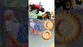 Rounding coconut biscuits to Alto Rollar Jcb amp Tractor  Vehicles names magic video [upl. by Rennat]