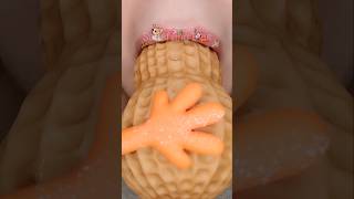 ASMR Satisfying Eating Giant Fondant Nut 🥜 asmr fondant satisfying [upl. by Dannie760]