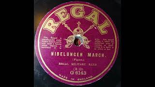 Regal G6143 Regal Military Band Nibelungen march 1914 [upl. by Ttehr]