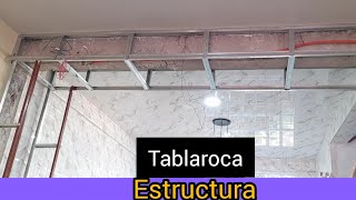 tablaroca estructura y materiales 1ª parte [upl. by Ateuqirne]