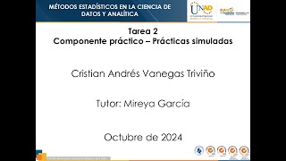 Tarea 2 Componente práctico – Prácticas simuladas [upl. by Premer]