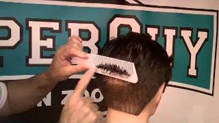 angle your comb taper haircut clipper over comb how to [upl. by Aicxela]