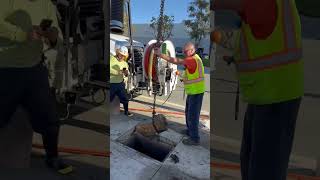 FLOOD  STORM DRAIN OBSTRUCTION  ILLEGAL CONCRETE WASHOUT IN STORM DRAIN  FLOODED 880 S FREMONT [upl. by Coltin]