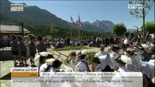 G7Gipfel in Elmau Eindrücke und Infos am Vormittag vor der Eröffnung am 07062015 [upl. by Lydell]