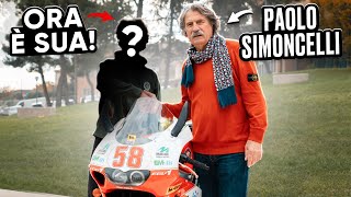 CONSEGNO LAPRILIA RS250 AL VINCITORE ❤️ CON PAOLO SIMONCELLI🔥 [upl. by Lutero561]