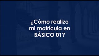 MATRÍCULAS BASICO 01 TUTORIAL [upl. by Nuli534]