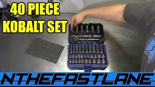 40 Piece Kobalt Ratchet Set Review [upl. by Matronna]