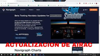 Como Actualizar AIRAC Flight Simulator 2020✅ ESPAÑOL [upl. by Arahc265]