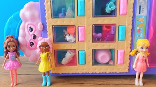 Polly Pocket Barbie Elsa Anna Tuşlara Basıp Kıyafet Giydirme Oyunu Yeni [upl. by Sumetra9]