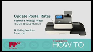 Update Rates on PostBase Postage Meter via Remote Service [upl. by Selene960]