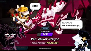 Cookie Run Kingdom  Rebel Cookie New Red Velvet Dragon Team [upl. by Anipsed]