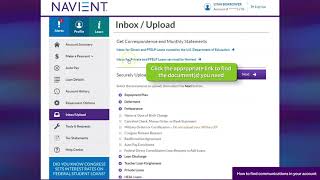How to find communications in your Navient account [upl. by Araed279]