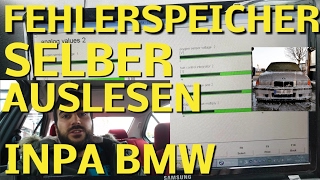 Fehlerspeicher auslesen  selber e36 Fehler auslesen inpa Kabel Laptop Ediabas Bmw e39 diagnose BMW [upl. by Annaicul]