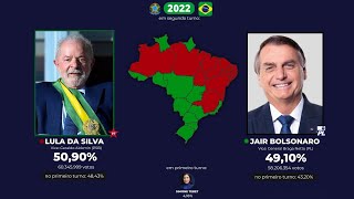 Todas eleições presidenciais do Brasil 19892022 [upl. by Ilyah597]