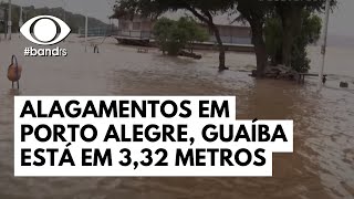 Alagamentos em Porto Alegre Guaíba está em 332 metros [upl. by Barrada5]