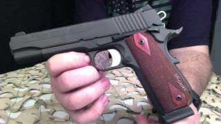 Sig Sauer Fastback Round Butt 1911 45ACP Pistol Overview Texas Gun Blog [upl. by Tai]