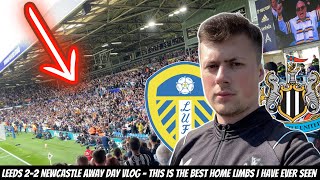 Leeds 22 Newcastle  INSANE SCENES as fans FIGHT AMONGST THEMSELVES [upl. by Nathanil165]