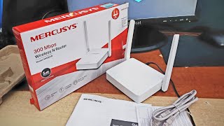 Mercusys Wifi Router  Review amp Unboxing 5dBI Upto 300mbps Speed in low budget  Model No  MW305R [upl. by Yerffoeg]