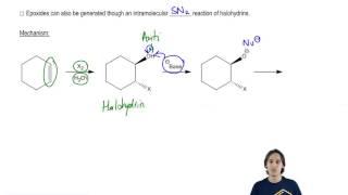 The mechanism of how halohydrins make epoxides via intramolecular SN2 [upl. by Elvie649]