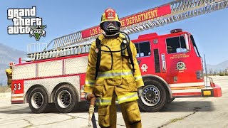 REALISTIC FIREFIGHTER MOD GTA 5 Mods [upl. by Allekram]