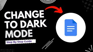 How to change google docs to dark mode on pc Step By Step [upl. by Wilburt]