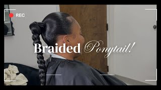 Braided Ponytail 💓 [upl. by Charmion]