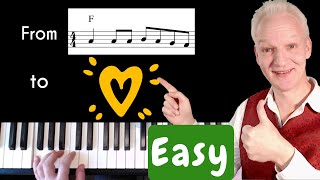 How To Play Piano From Lead Sheet EASILY [upl. by Allehc540]