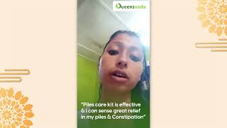 Queensveda Piles Care Kit Customer Stories  helped me fix my Piles and Indigestion Issues [upl. by Joel]