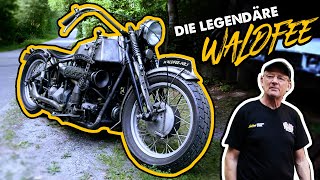 Die legendäre Waldfee Nr 1  CUSTOMBIKE mit Automotor  Andi Feldmann [upl. by Bulley235]