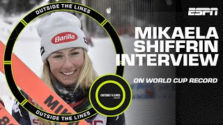 8️⃣7️⃣ WINS 🥇 Mikaela Shiffrin on breaking the alpine skiing World Cup record 👏  Outside the Lines [upl. by Enyrat992]