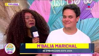 Mbalia Marichal será MADRE por QUINTA vez al lado de su esposo Alejandro Tinajero  Sale el Sol [upl. by Morganica214]