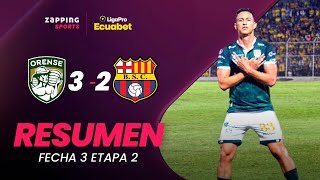 Orense SC 3  2 Barcelona SC  Resumen Fecha 3  2da Etapa  LigaPro Ecuabet [upl. by Arriet460]