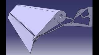 Double slotted mechanical flap deployment concept [upl. by Aihsikal]