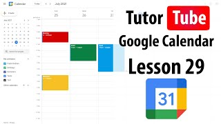 Google Calendar Tutorial  Lesson 29  Change Calendar Color [upl. by Reinhard]