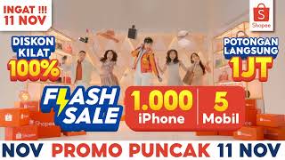 Ingat Promo Puncak 11 Nov Cek Shopee dulu Termurah di Shopee 1111 Big Sale [upl. by Qooraf182]