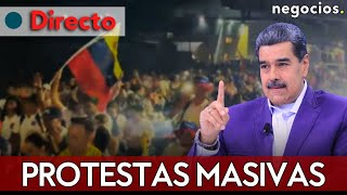 DIRECTO protestas masivas en Venezuela Machado llama a salir a la calle y Maduro amenaza [upl. by Inotna]