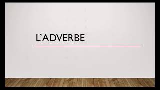 Ladverbe [upl. by Salguod319]