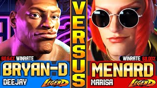 SF6 MenaRD Marisa Vs Deejay BryanD ▰ Street Fighter 6 Gameply High Level [upl. by Kavita]