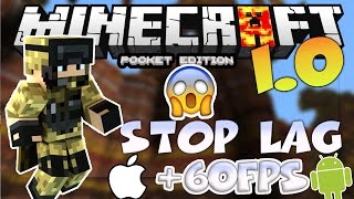 MINECRAFT PE 19 NO LAG  HOW TO STOP LAG IN MINECRAFT PE 10 NO MODS [upl. by Brinson]