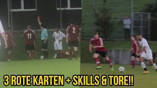 Skandal Fussballspiel 3 Rote Karten  Tore amp Skills [upl. by Lefton141]