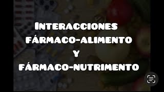 Interacciones alcohol cefalosporinas jugo de toronjaestrogenos y metforminavitamina B12 [upl. by Stern]