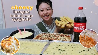 CHEESY LASAGNA BAKED MAC and SPAGHETTI  Philippines [upl. by Man]