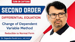 Second Order Differential Equation  Change of Dependent Variable Method [upl. by Deidre]