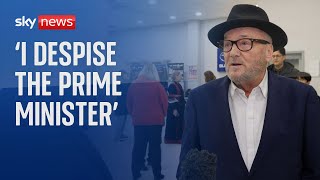 George Galloway I despise the prime minister [upl. by Yblocaj]